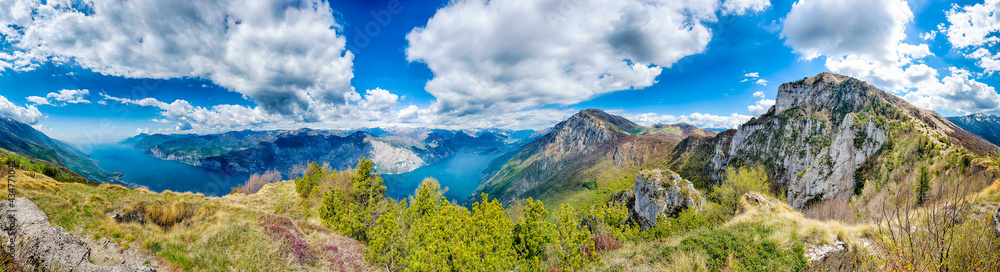 Fototapeta premium Gardasee vom Monte Baldo