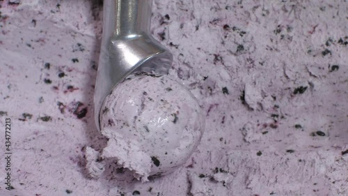 Portion ice cream, a set of ice cream in a container.