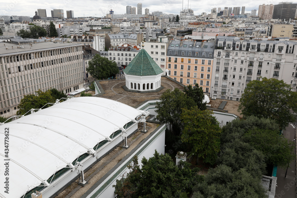 Fototapeta premium Paris Great Mosque and neighbouring buildings, France