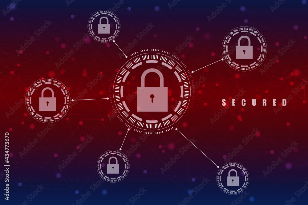 2d illustration Safety concept: Closed Padlock on digital background
2d illustration Safety concept: Closed Padlock on digital background