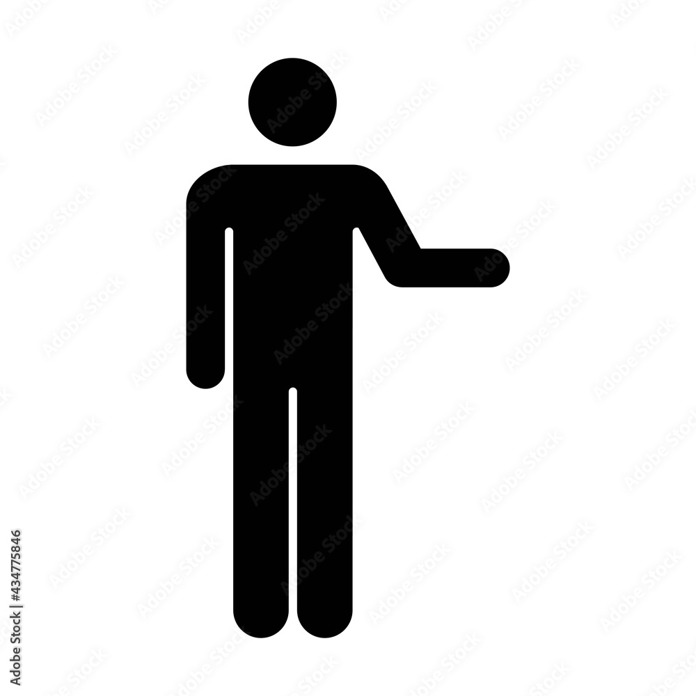 Open hands icon vector male person raised arms symbol in a flat color glyph pictogram illustration Open hands icon vector male person raised arms symbol in a flat color glyph pictogram illustration