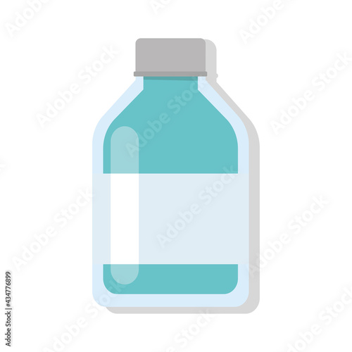Isolated vaccine vial icon Vaccination Vector illustration