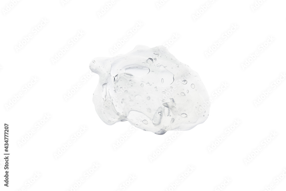 Swatch texture of white translucent cream with bubbles isolated on a white background. Swatch texture of white translucent cream with bubbles isolated on a white background.