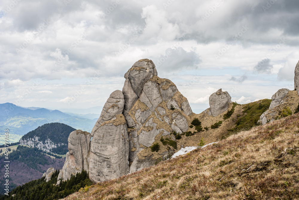 Ciucas Rock Mountains in Romania - Goliath's Tower