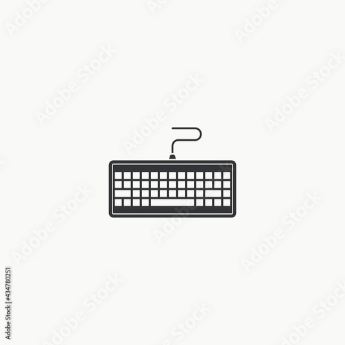 Keyboard icon graphic design vector illustration