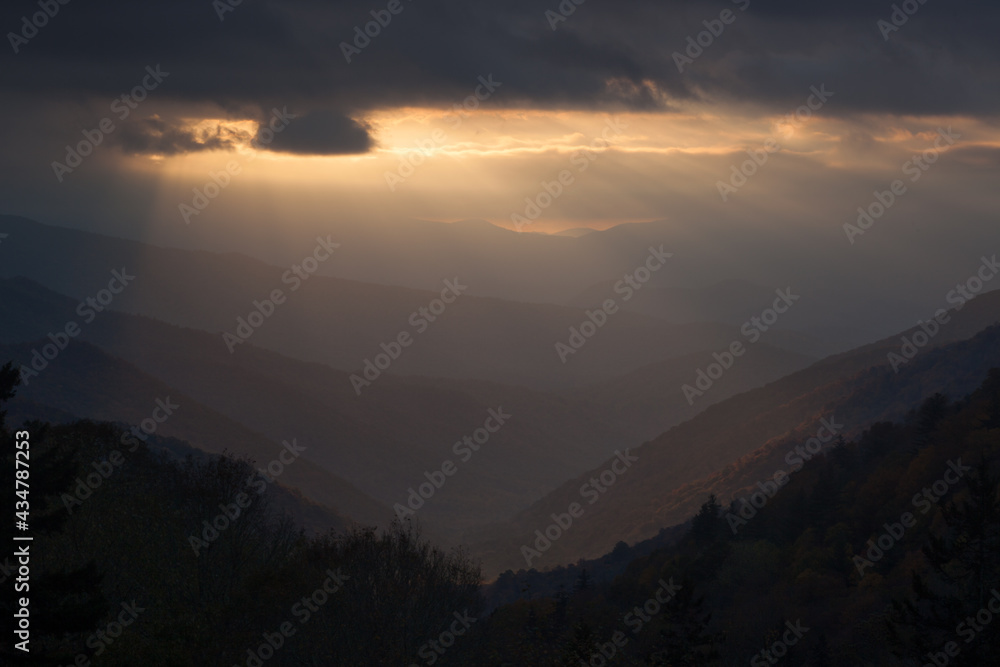 Fototapeta premium Great Smoky Mountains at sunrise