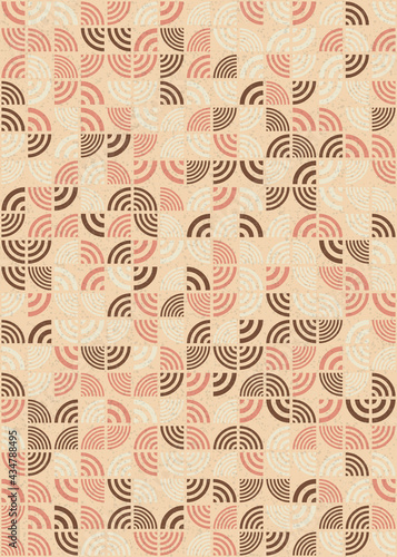 Abstract Geometric Pattern generative computational art illustration