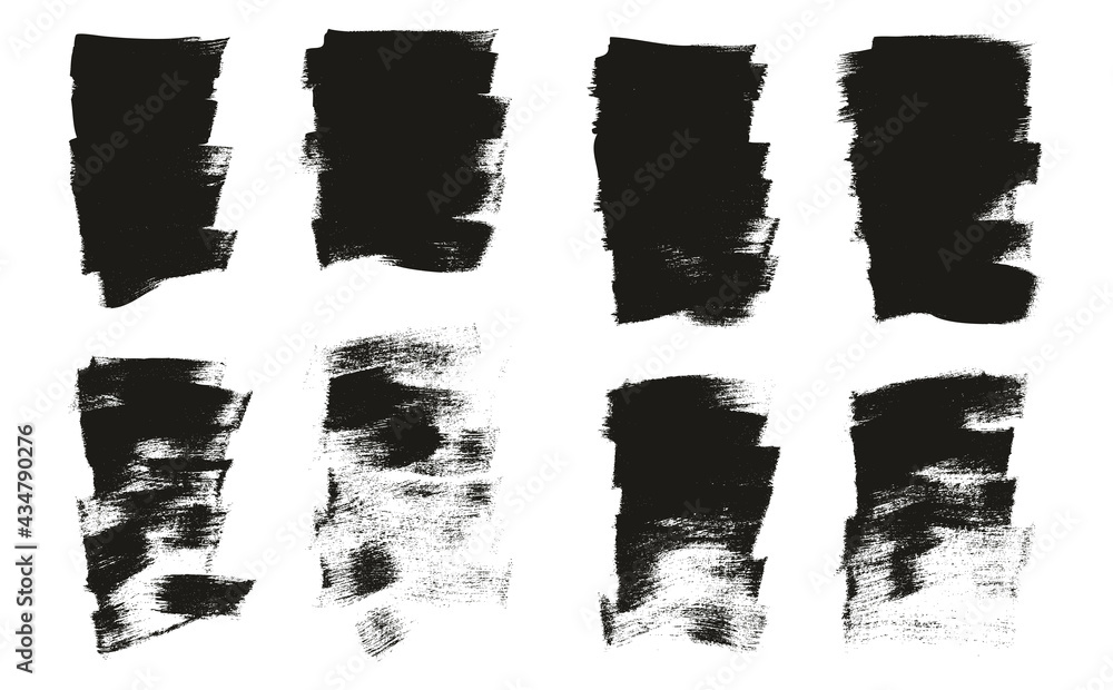 Flat Calligraphy Paint Brush Regular Short Background High Detail Abstract Vector Background Set Flat Calligraphy Paint Brush Regular Short Background High Detail Abstract Vector Background Set