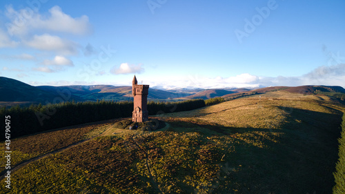 Airlie Monument and Dykehead circuit Kirriemuir Scotland 