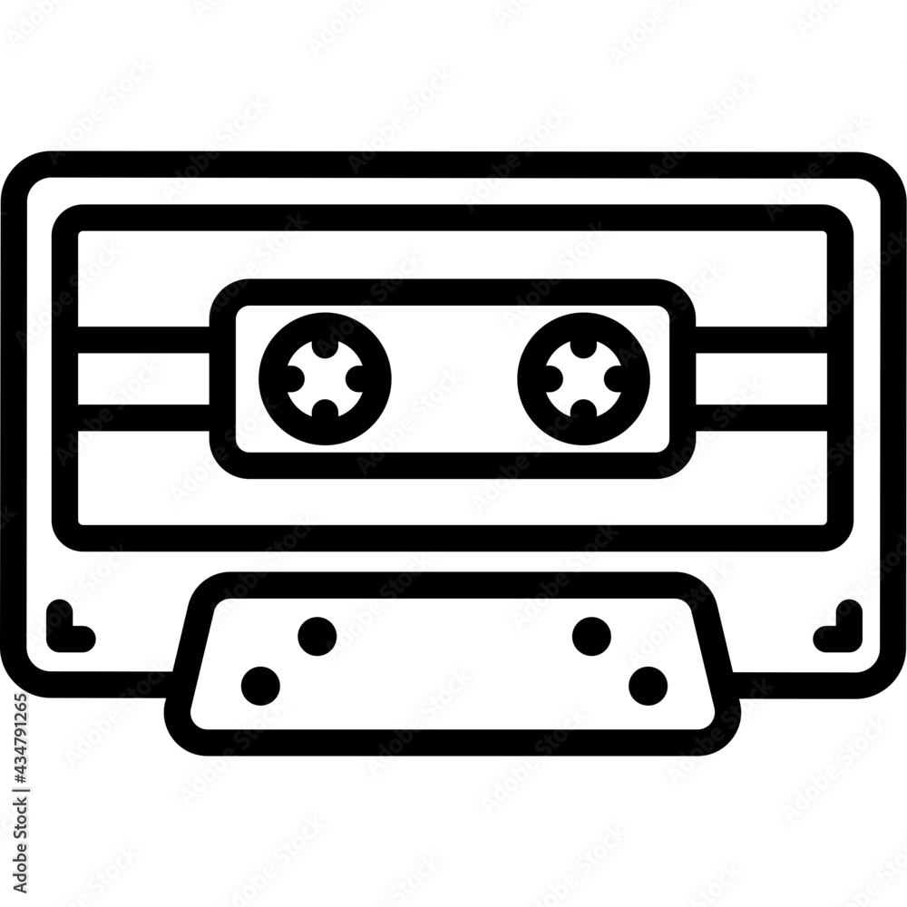 Naklejka premium cassette