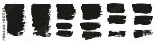 Flat Calligraphy Paint Brush Regular Short Background High Detail Abstract Vector Background Extra Set 