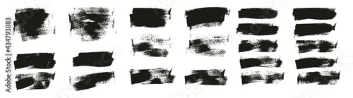 Flat Calligraphy Paint Brush Regular Short Background High Detail Abstract Vector Background Extra Set 