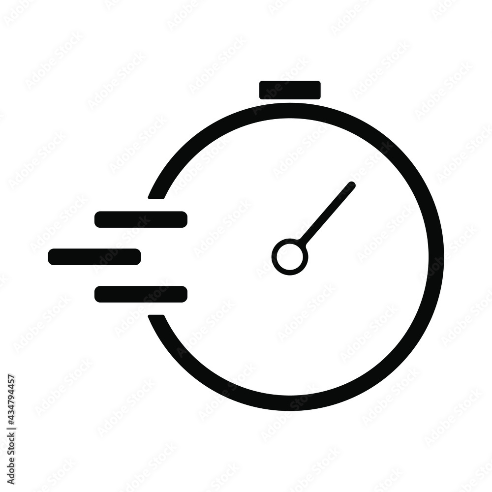 Time icon. Clock pictogram. Flat symbol for web. Line stroke. Isolated on white background. Vector eps10 Time icon. Clock pictogram. Flat symbol for web. Line stroke. Isolated on white background. Vector eps10