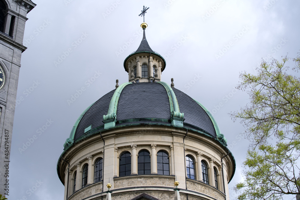 Roman catholic church at Zurich Enge. Photo taken May 20th, 2021, Zurich, Switzerland.
