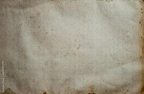 Schilderij op canvas Aging, worn paper with water stains and rough edges