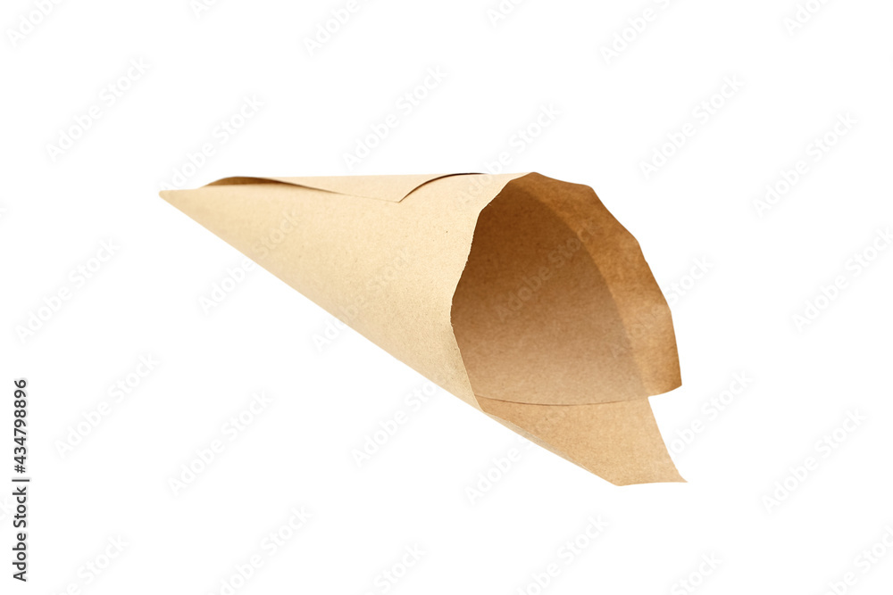 Paper cone isolated on white background Paper cone isolated on white background