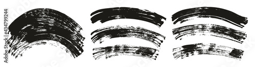 Flat Fan Brush Regular Curved Background High Detail Abstract Vector Background Extra Set 