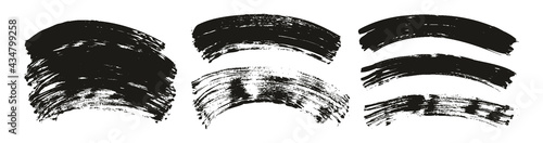 Flat Fan Brush Regular Curved Background High Detail Abstract Vector Background Extra Set 