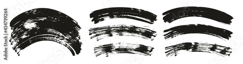 Flat Fan Brush Regular Curved Background High Detail Abstract Vector Background Extra Set 