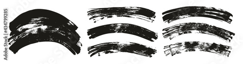 Flat Fan Brush Regular Curved Background High Detail Abstract Vector Background Extra Set 