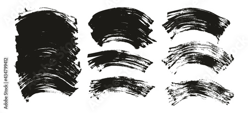 Flat Fan Brush Regular Curved Background High Detail Abstract Vector Background Extra Set 