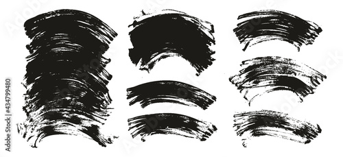Flat Fan Brush Regular Curved Background High Detail Abstract Vector Background Extra Set 