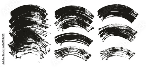 Flat Fan Brush Regular Curved Background High Detail Abstract Vector Background Extra Set 