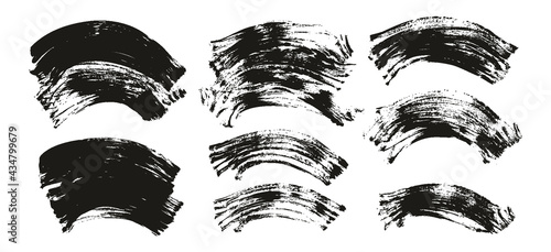 Flat Fan Brush Regular Curved Background High Detail Abstract Vector Background Extra Set 