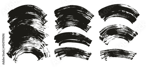 Flat Fan Brush Regular Curved Background High Detail Abstract Vector Background Extra Set 