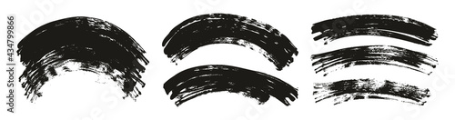 Flat Fan Brush Regular Curved Background High Detail Abstract Vector Background Extra Set 