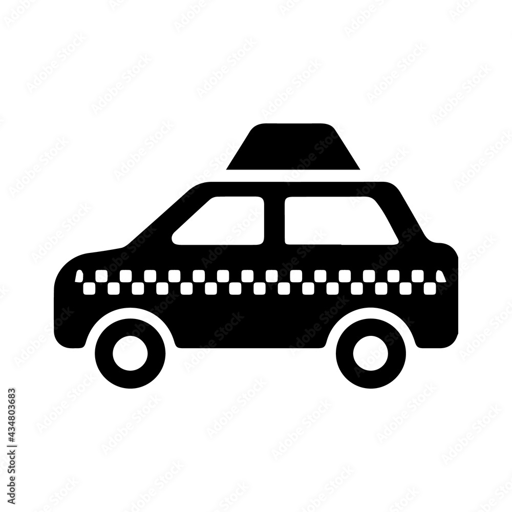 Taxi car transport vector icon Taxi car transport vector icon