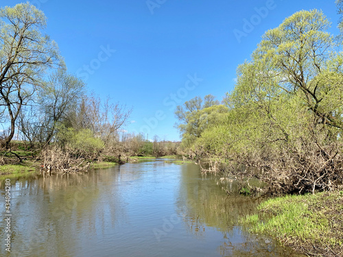 Russia, Moscow region Protva river in May