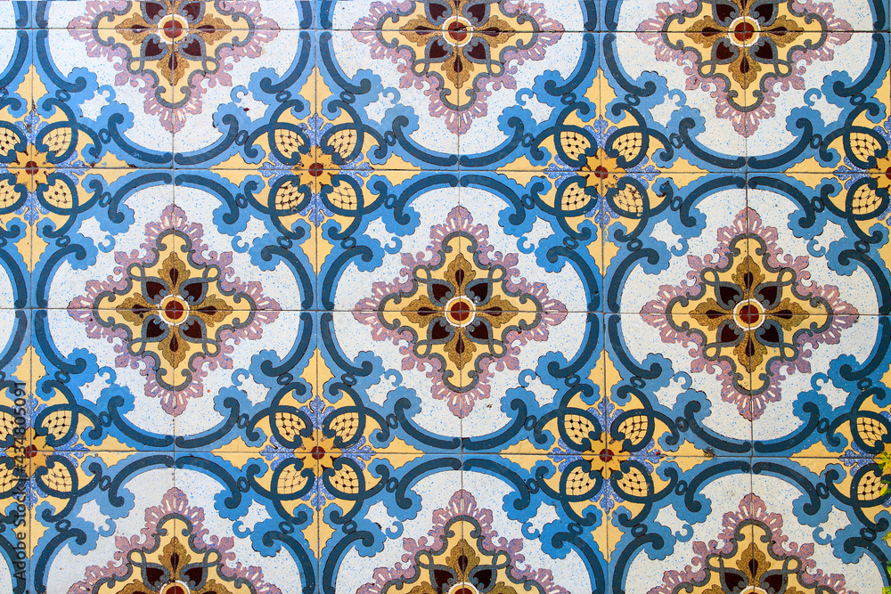 Samples of the famous Metlakh tiles, popular more than a hundred years ago