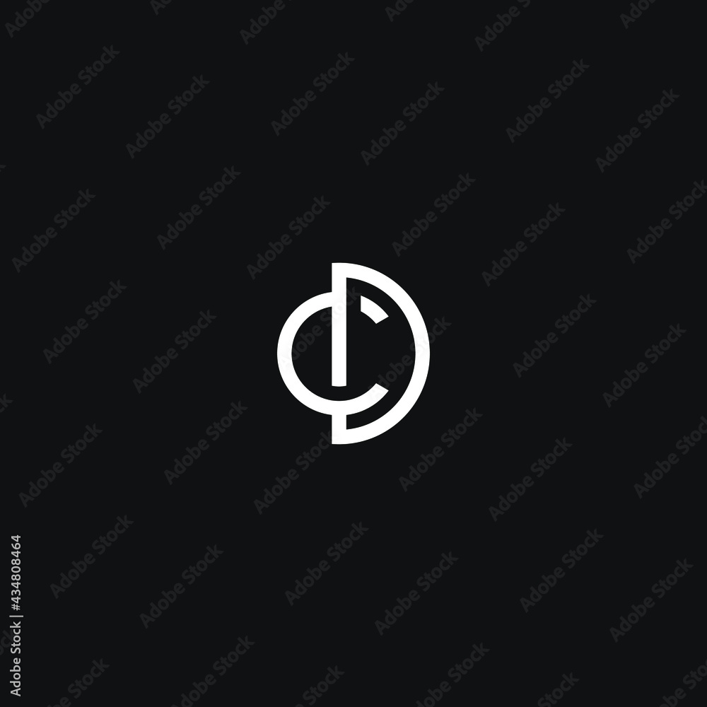 CD DC letter initial logo vector icon illustration CD DC letter initial logo vector icon illustration