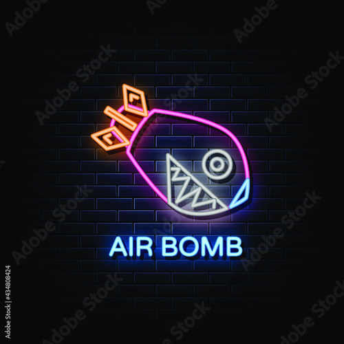 Air Bomb Logo Neon Signs