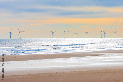 Offshore windfarm from the shore