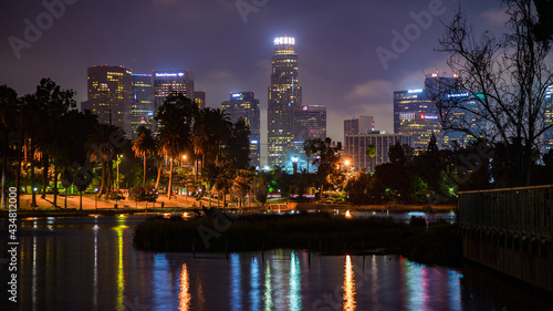 Los Angeles skyline from Echo Park