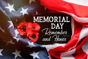 Happy Memorial Day USA united state flag	
