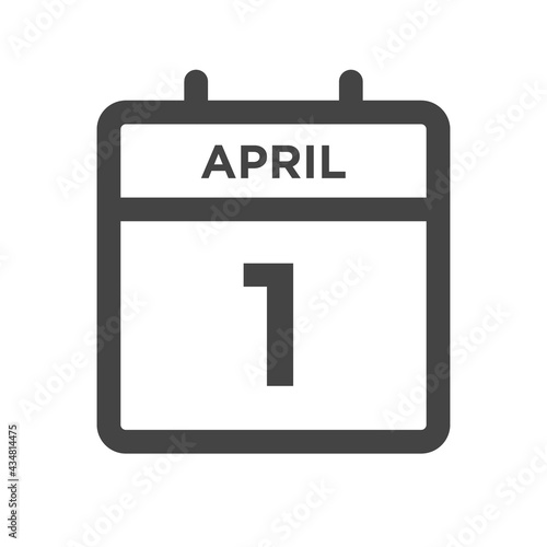 April 1 Calendar Day or Calender Date for Deadline or Appointment