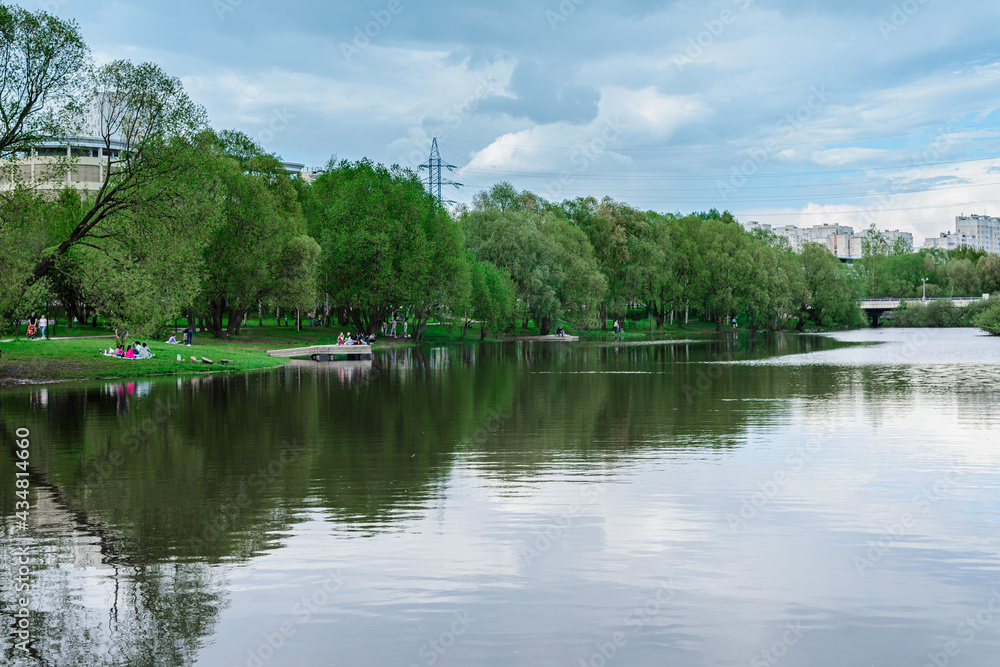 Fototapeta premium river in the park