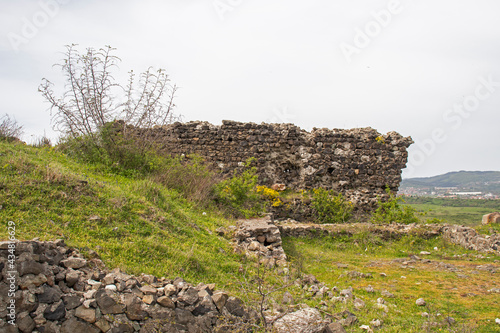 Ruins of ancient Vishegrad Fortressr near town of Kardzhali, Bulgaria photo