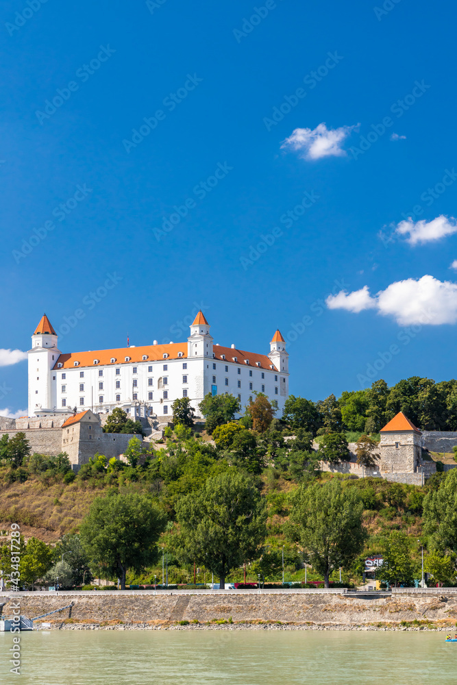 Bratislava castle and Danube river, Slovakia