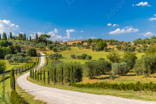 Photography Typical Tuscan landscape near Montepulciano and Monticchielo, Italy