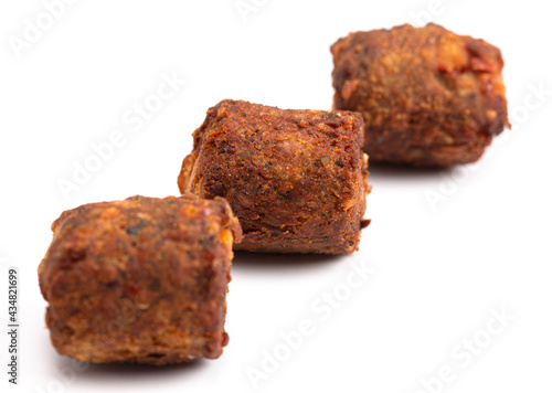 A Falafel Isolated on a White Background