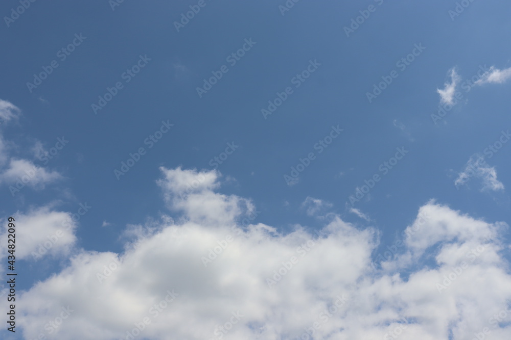 Fototapeta premium いくつかの雲と青い空