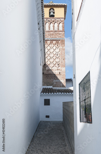 Mudejar minaret in Archez, Malaga, Spain photo