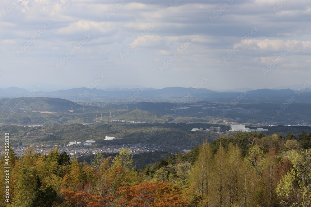 青空を背景にしたの本の美しい風景 青空を背景にしたの本の美しい風景