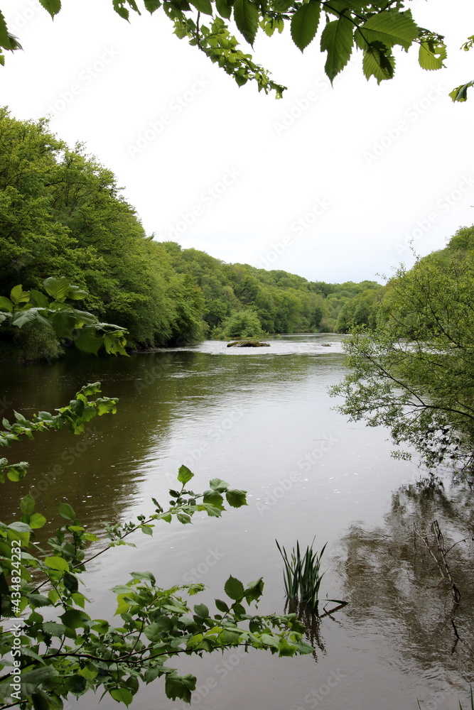 The river Creuse at Fresselines. The river Creuse at Fresselines.