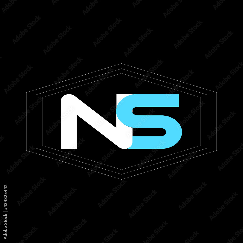 NS Letter logo icon vector template on black background creative letter NS icon. NS vector.
NS Letter logo icon vector template on black background creative letter NS icon. NS vector.