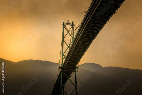 The Lions Gate Bridge in Vancouver, Cananda photo